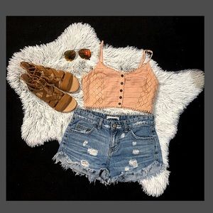 Hint of mint small nude crop top bralette